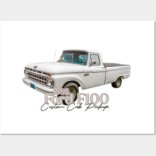 1965 Ford F100 Custom Cab Pickup Posters and Art